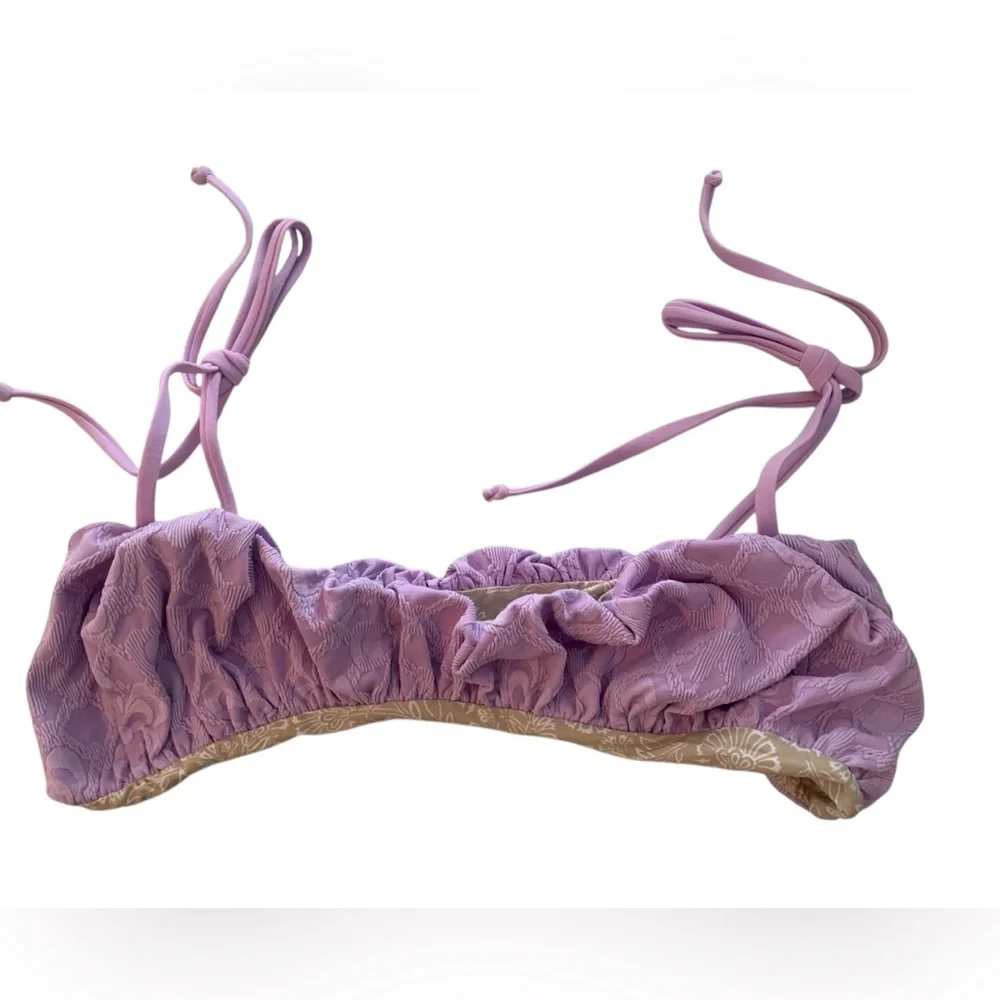 Free People Perri Kini Lavender Bikini Top, NWOT , size Large - Picture 4 of 5